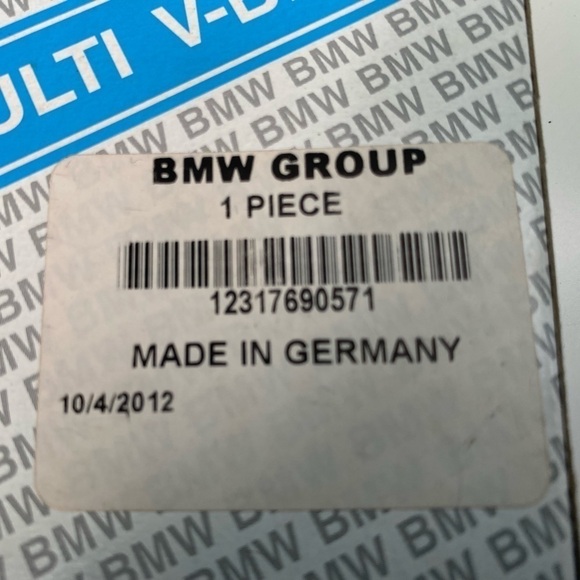 MULTI V Belt BMW 12317690571 Made In Germany - Picture 3 of 3